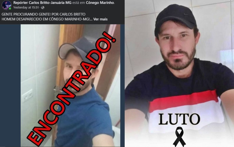 Tragédia em Cônego Marinho: Jovem que estava desaparecido é encontrado morto