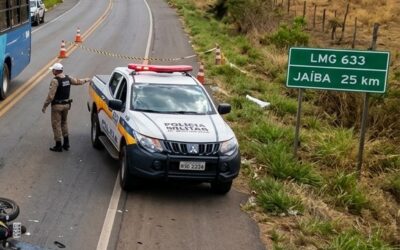 Tragédia na LMG-633: Motociclista morre em Jaíba após motorista de carro desrespeitar parada obrigatória