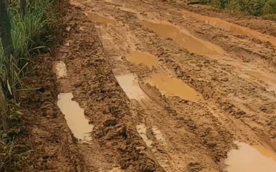 Caos na lama: Condições críticas da estrada entre Manga e Miravânia geram apelo por pavimentação