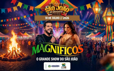O AMOR ESTÁ NO AR! Banda Magníficos é confirmada no 2º São João de Januária no dia 18 de julho!