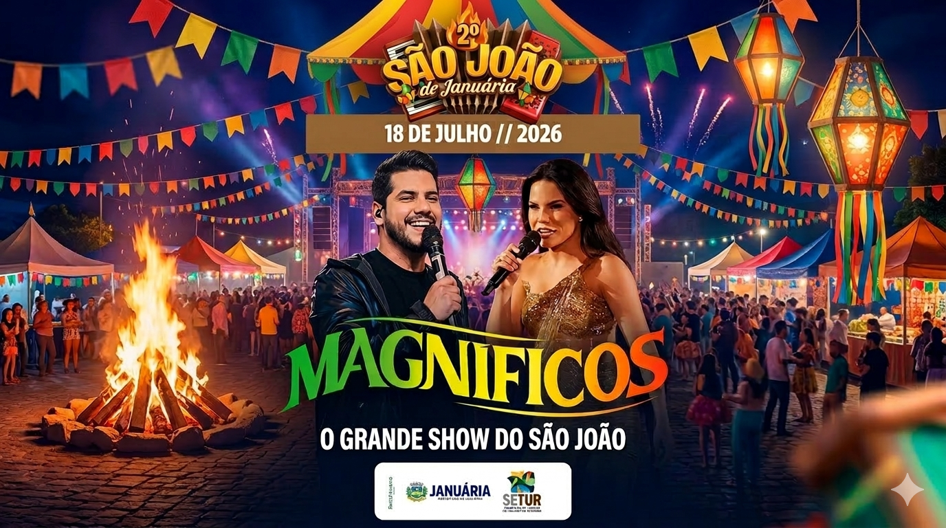 O AMOR ESTÁ NO AR! Banda Magníficos é confirmada no 2º São João de Januária no dia 18 de julho!