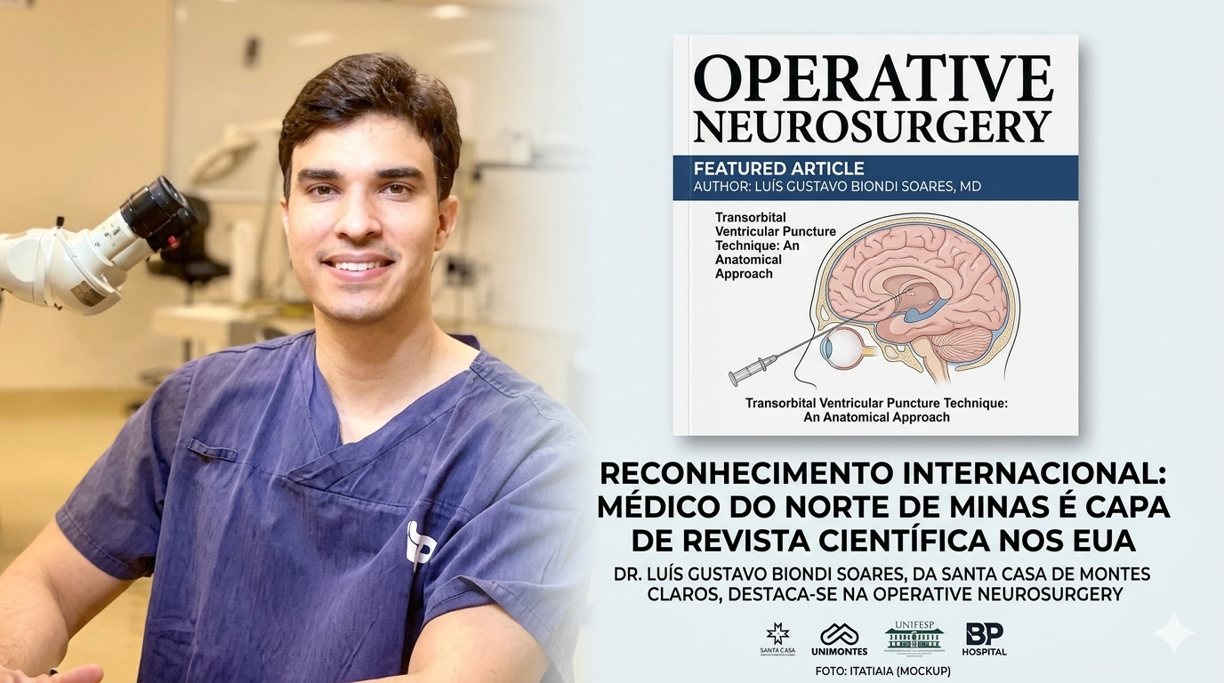 Medicina do Norte de Minas em Destaque: Neurocirurgião da Santa Casa é Capa de Revista Americana
