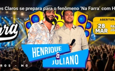 Montes Claros se prepara para o fenômeno "Na Farra" com Henrique & Juliano