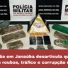 Operação conjunta desarticula esquema de roubo de veículos e tráfico em Janaúba