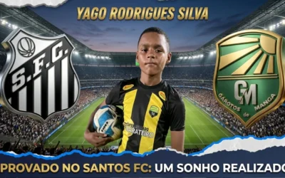 Histórico: Atleta de Manga é aprovado em avaliação técnica do Santos FC