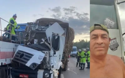 LUTO NO NORTE DE MINAS: Caminhoneiro de Lontra morre em grave acidente na BR-040, em Sete Lagoas