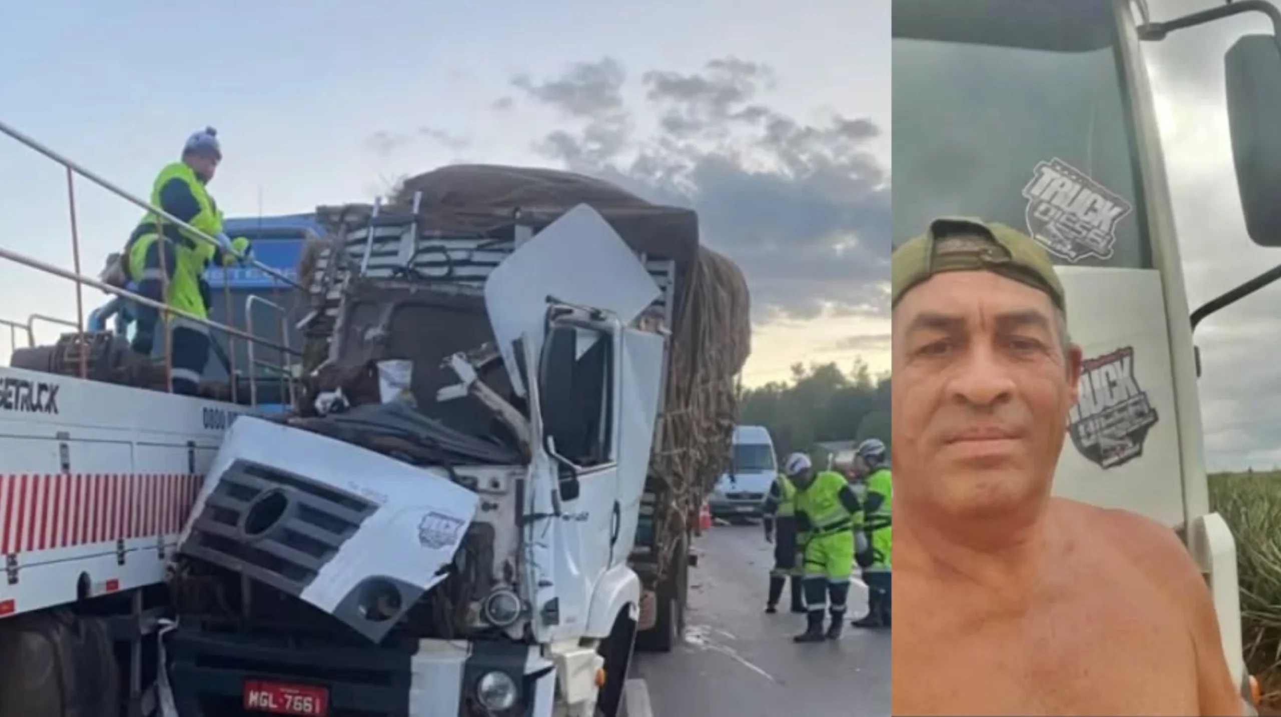 LUTO NO NORTE DE MINAS: Caminhoneiro de Lontra morre em grave acidente na BR-040, em Sete Lagoas