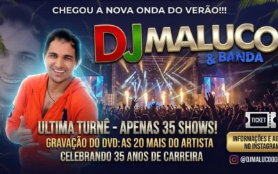 O FIM DE UMA ERA: DJ MALUCO ANUNCIA ÚLTIMA TURNÊ E DVD DE 35 ANOS DE CARREIRA