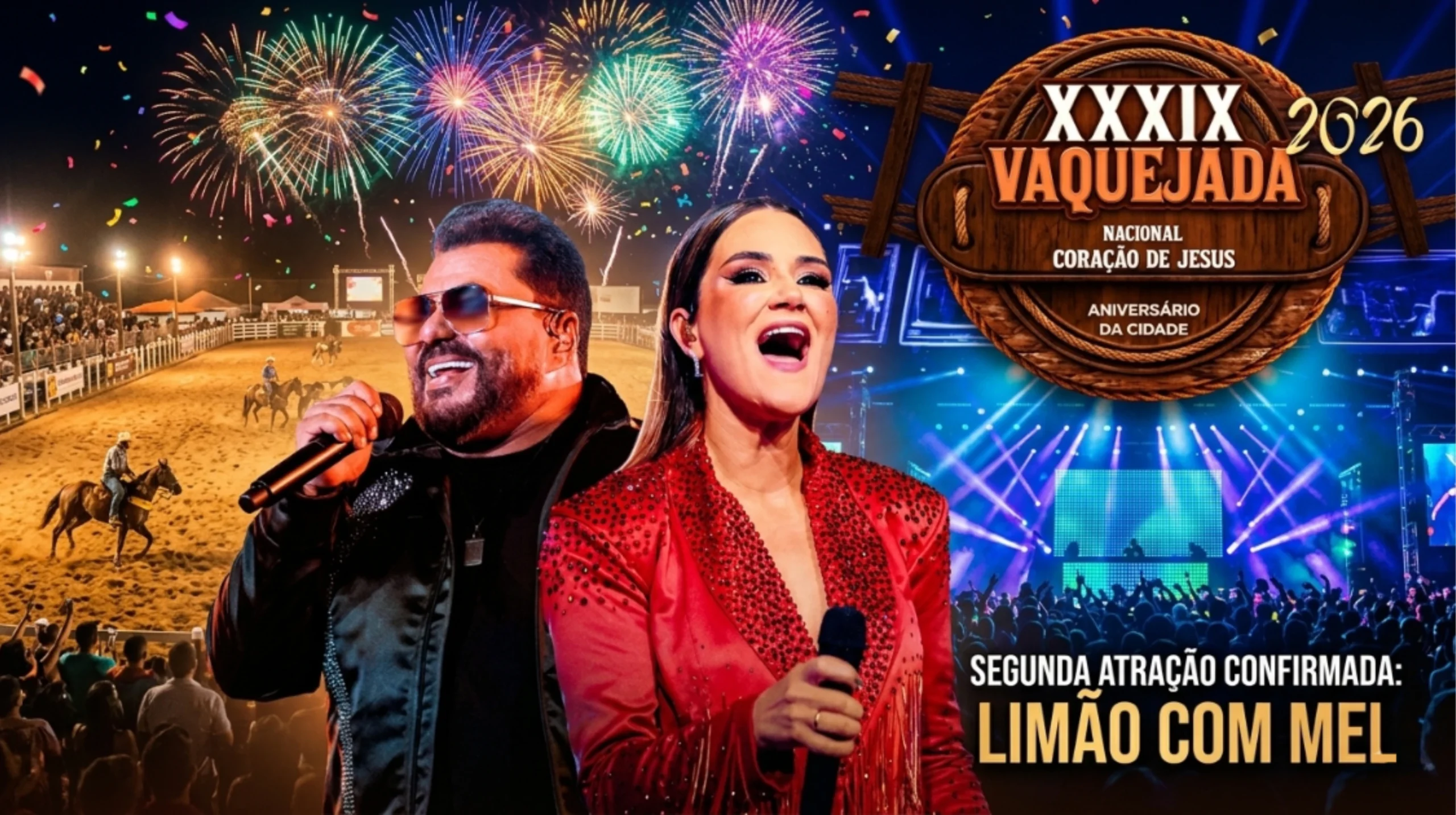 Limão com Mel é a Segunda Atração Confirmada para a 39ª Vaquejada de Coração de Jesus