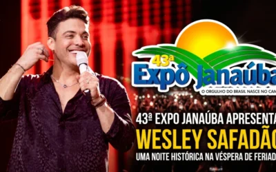 ExpoJanaúba 2026: Wesley Safadão é atração confirmada para noite histórica na véspera de feriado
