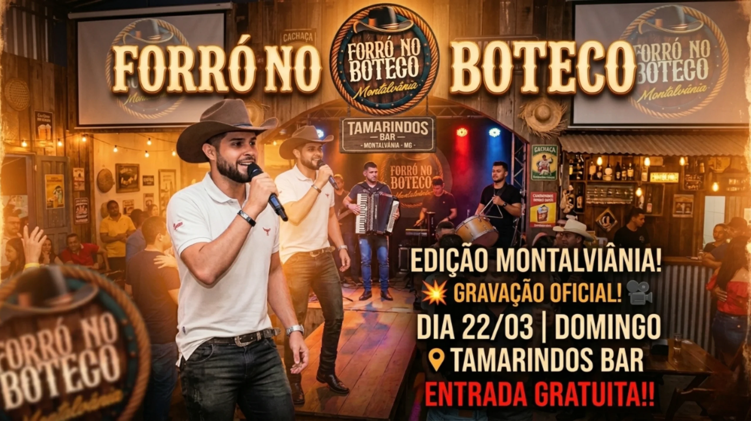 Montalvânia recebe gravação do "Forró no Boteco" com entrada gratuita neste domingo (22)