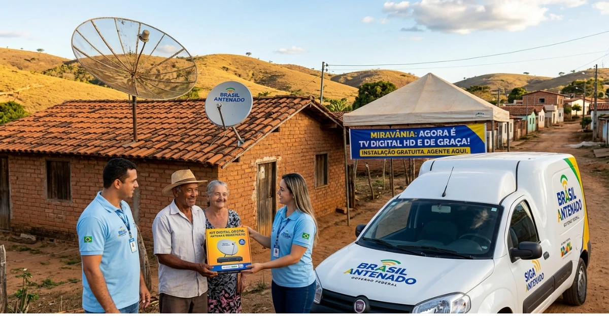 Miravânia entra na rota da TV Digital: Caravana do Governo Federal chega à cidade em 9 de abril