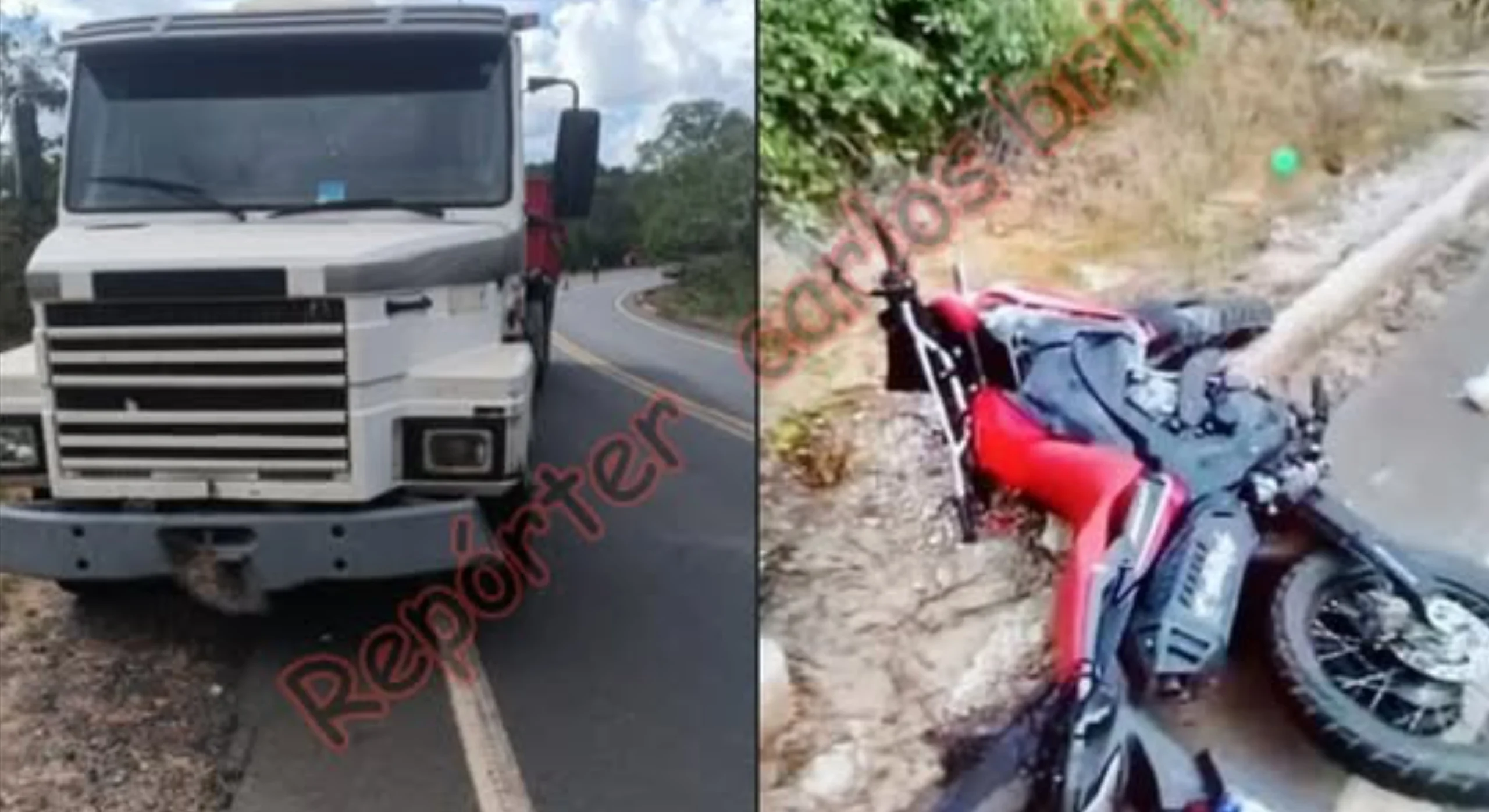 Tragédia na MGC-135: Motociclista morre em colisão frontal com caminhão entre Lontra e Japonvar