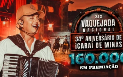 XIX Vaquejada de Icaraí de Minas confirma Arnaldinho Netto na programação de 2026