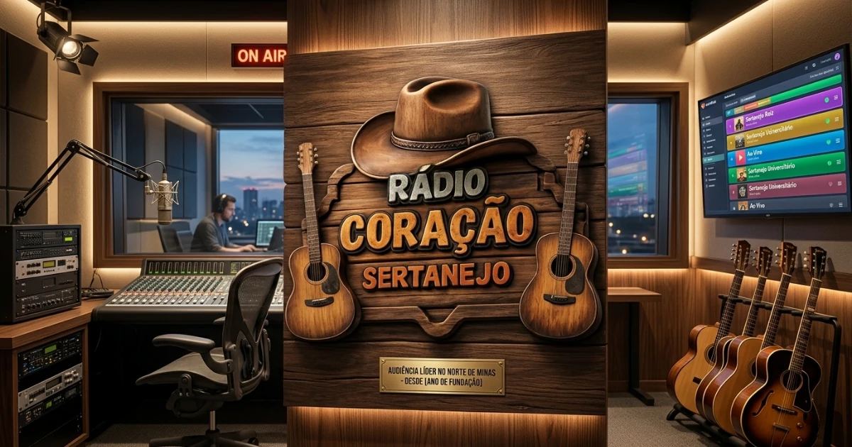 Fenômeno no ar: Rádio Coração Sertanejo celebra um ano de liderança no Norte de Minas
