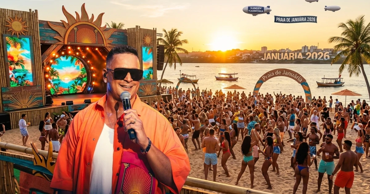Januária confirma Xanddy Harmonia como a grande atração da Temporada de Praia 2026