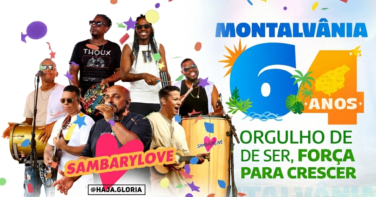 Montalvânia 64 anos: Tardezinha na Alameda terá palco 360º e Sambarylove neste domingo