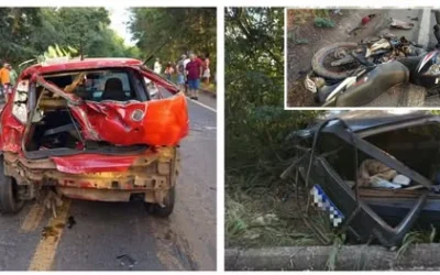 URGENTE: Detalhes do grave acidente na MGC-135 em Mirabela mobiliza helicóptero dos Bombeiros