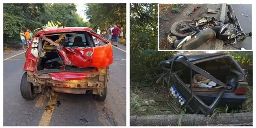 URGENTE: Detalhes do grave acidente na MGC-135 em Mirabela mobiliza helicóptero dos Bombeiros