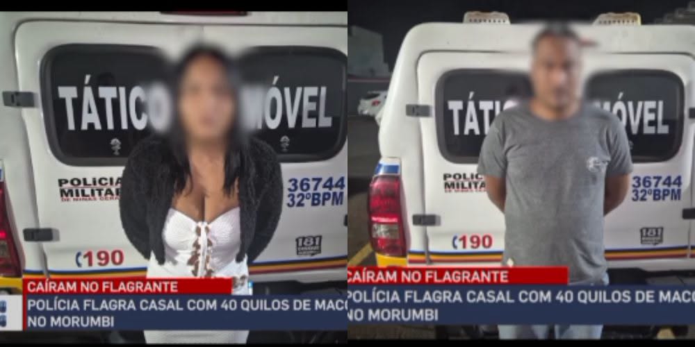 Carga interceptada: Casal é preso em Uberlândia transportando 40 kg de maconha para Januária