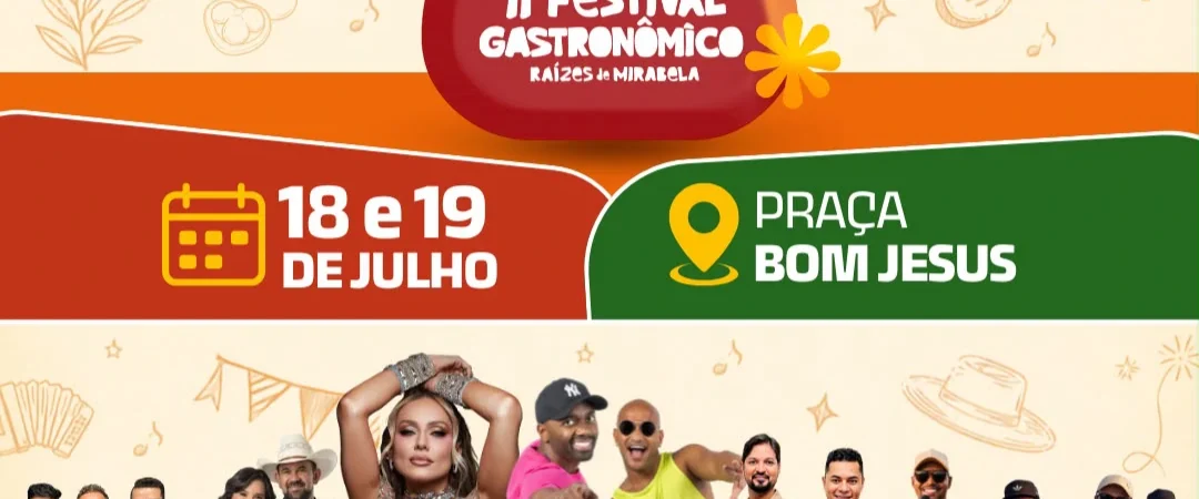 Sabores do Cerrado: 2º Festival Gastronômico de Mirabela celebra a tradição e fortalece pequenos negócios locais!