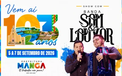 SHOW GOSPEL CONFIRMADO: Banda Som & Louvor é atração nacional garantida no aniversário de 103 anos de Manga