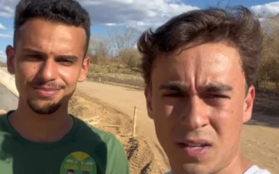 Em passagem pelo Norte de Minas, Nikolas Ferreira critica obras atrasadas da ponte de Manga e defende renovação política na região