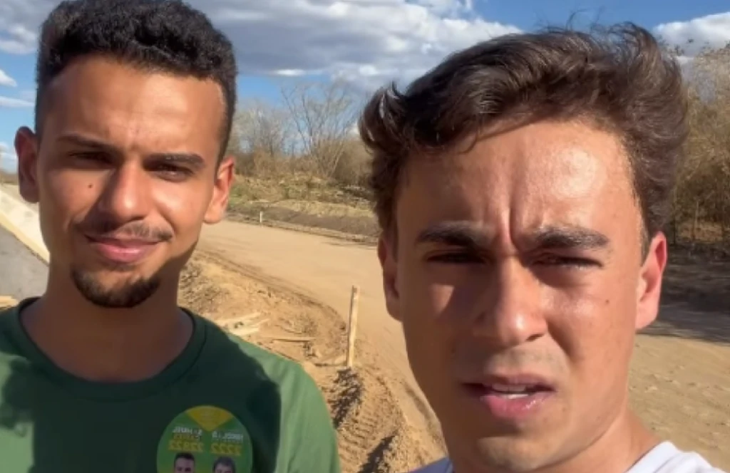 Em passagem pelo Norte de Minas, Nikolas Ferreira critica obras atrasadas da ponte de Manga e defende renovação política na região