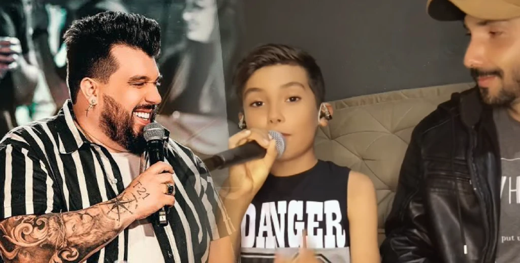 APÓS MAL-ENTENDIDO NO CAMARIM: Cantor Panda reconhece talento de Tavinho, artista mirim de Miravânia, e o convida para subir ao palco