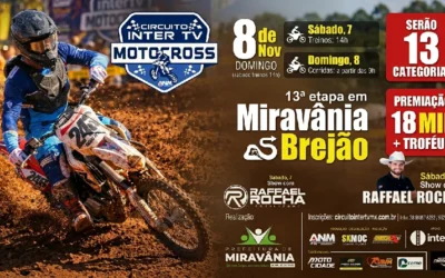 MIRAVÂNIA NO RITMO DA ADRENALINA: BREJÃO RECEBE 13ª ETAPA DO CIRCUITO INTER TV DE MOTOCROSS COM R$ 18 MIL EM PRÊMIOS E SHOW DE RAFFAEL ROCHA