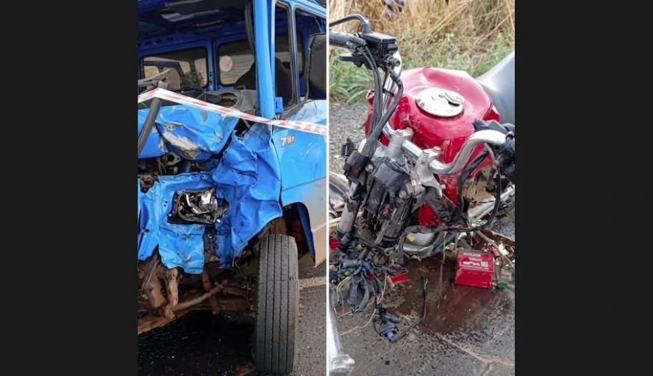 Um grave acidente de trânsito tirou a vida de um motociclista de 33 anos na tarde deste domingo de eleições (25), na rodovia MG-401, em Janaúba, no Norte de Minas. A colisão frontal entre a motocicleta e um caminhão ocorreu no trecho que dá acesso ao município de Verdelândia. Segundo informações prestadas pelo caminhoneiro à Polícia Militar, ele trafegava no sentido Janaúba/Verdelândia quando percebeu que a motocicleta, em alta velocidade, invadiu a pista contrária. O condutor do caminhão afirmou que ainda tentou desviar para o acostamento à direita da rodovia, mas não conseguiu evitar o impacto violento contra a lateral esquerda do veículo de carga. Constatação do Óbito e Trabalhos Periciais Com a força da batida, o motociclista sofreu múltiplas fraturas graves pelo corpo e veio a óbito no próprio local do acidente. Uma equipe do Serviço de Atendimento Móvel de Urgência (SAMU) da cidade vizinha de Jaíba foi mobilizada para prestação de socorro, mas pôde apenas constatar a morte da vítima. A perícia técnica da Polícia Civil esteve no local da ocorrência para colher evidências, realizar os trabalhos de praxe e liberar o corpo para o serviço funerário. O motorista do caminhão passou voluntariamente pelo teste do etilômetro (bafômetro), que deu resultado negativo para a presença de álcool no sangue. A Polícia Civil instaurará inquérito para apurar as circunstâncias e causas do acidente.